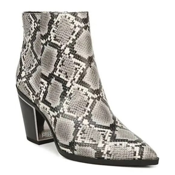 CIRCUS Sam Edelman CAL Snakeskin Embossed Boot Bootie Size 10 - Picture 1 of 14